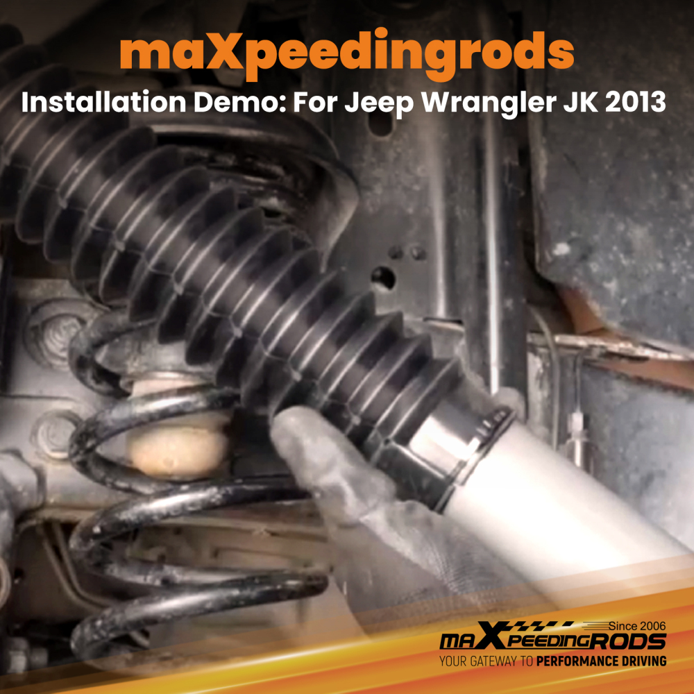 maXpeedingrods Front Shocks compatible for Jeep Wrangler JK Unlimited 07-18 Lifted 0.5-2.5