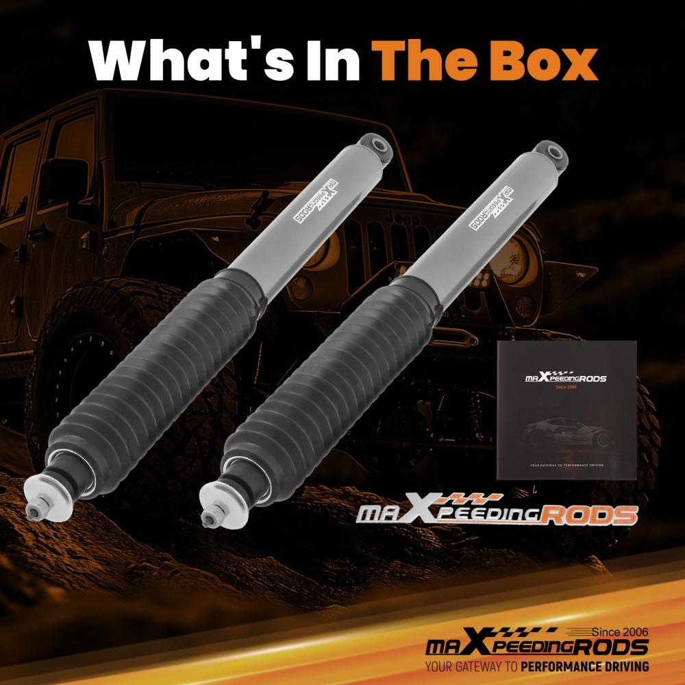 Front Shocks compatible for Jeep Wrangler JK 2007-2018 with 0.5-2.5 Leveling Lift