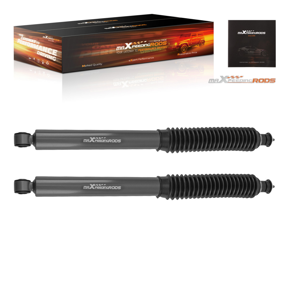 Pair Front Shock Absorbers compatible for Jeep Wrangler JK 2007-2018 with 3