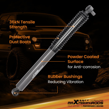 0-1.5 Lift Front Shock Absorbers compatible for Jeep Wrangler 4WD 2008-2024 Pair