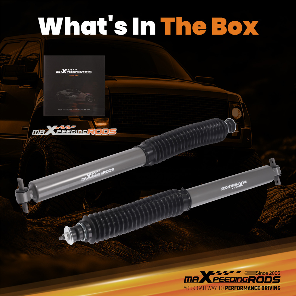 2-4.5inch Lift Rear Shock Absorbers compatible for Chevy/GMC S10/S15 Blazer/Jimmy 82-2005