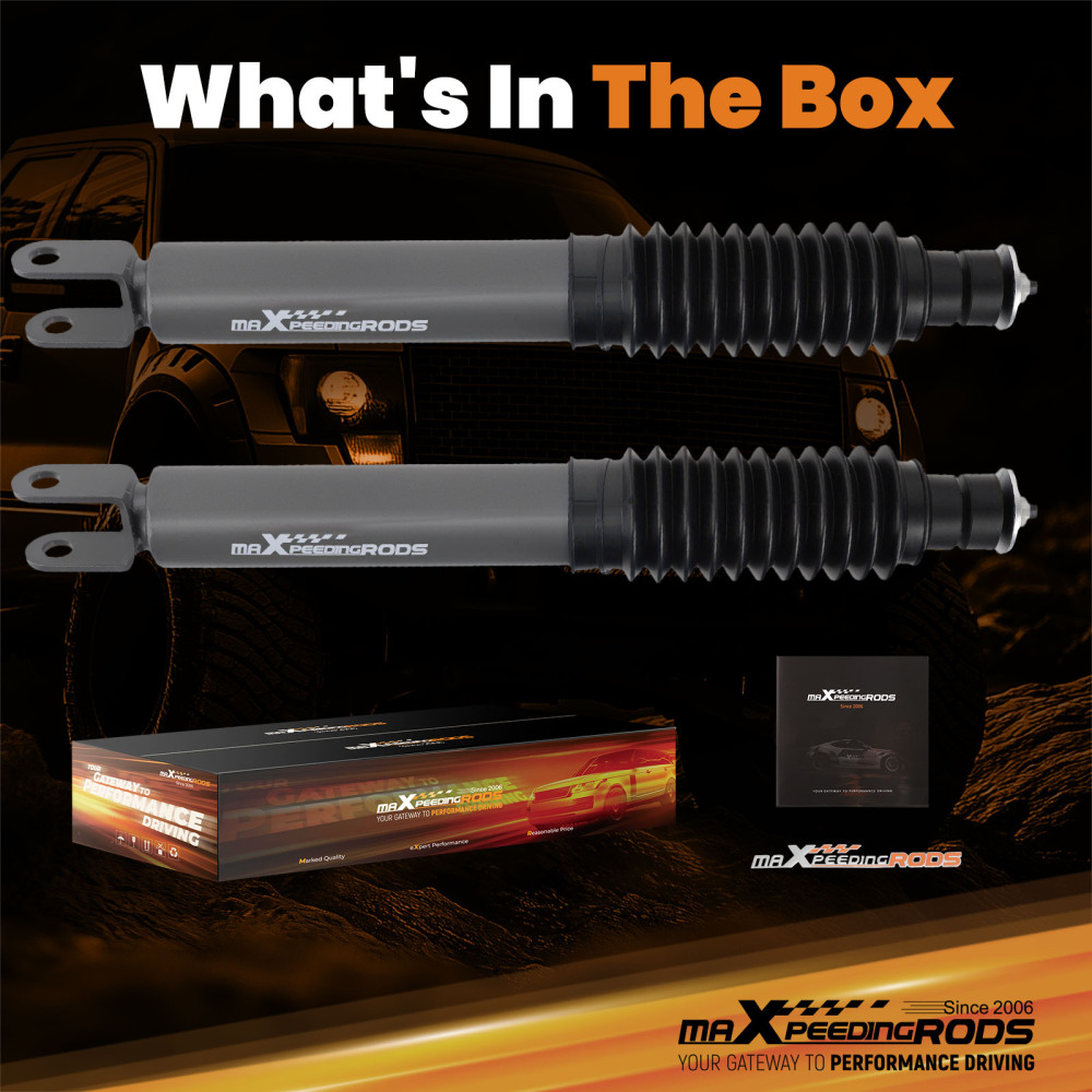 2 Pcs Front Shocks compatible for Chevy Silverado GMC Sierra 1500 4WD 1999-2006