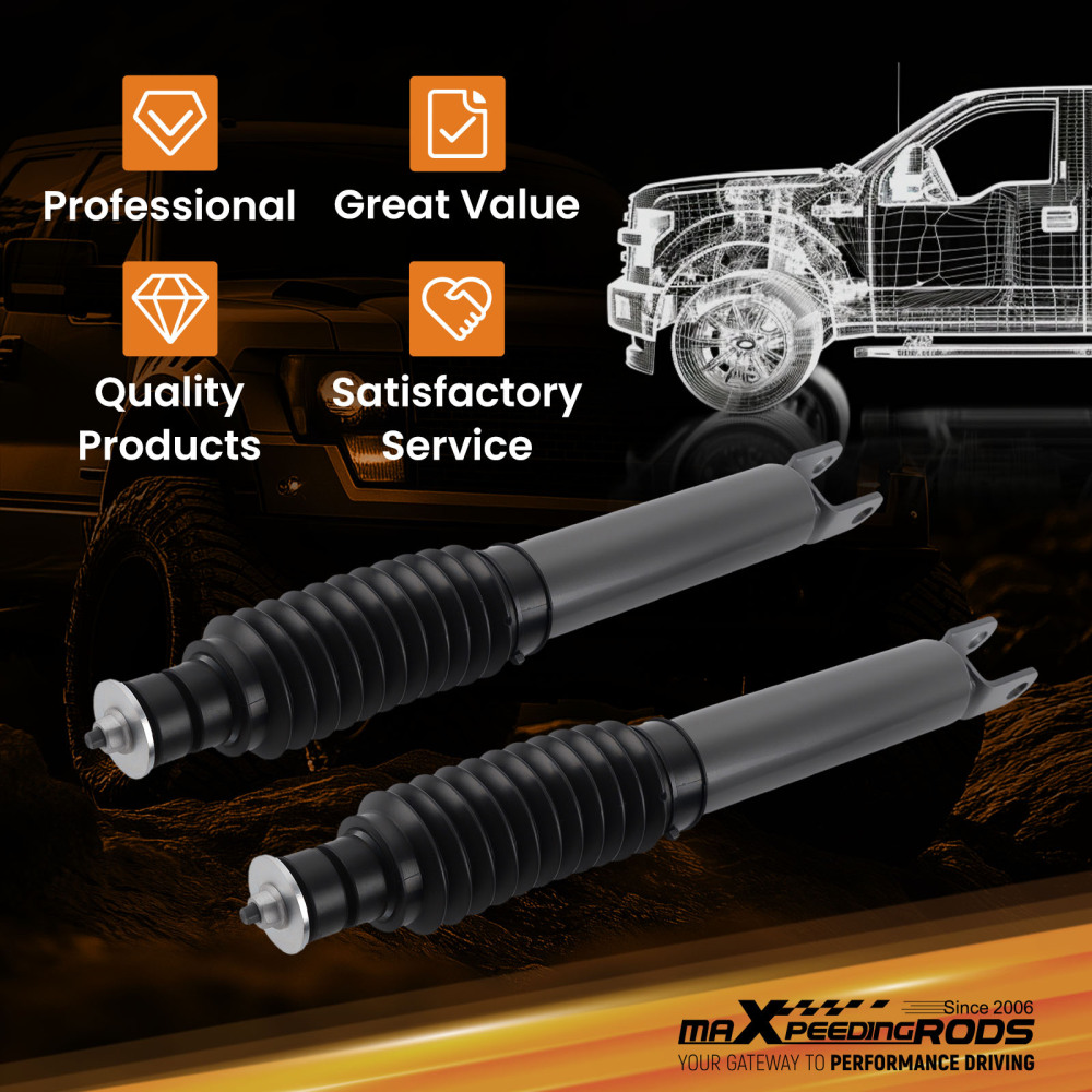 2 Pcs Front Shocks compatible for Chevy Silverado GMC Sierra 1500 4WD 1999-2006