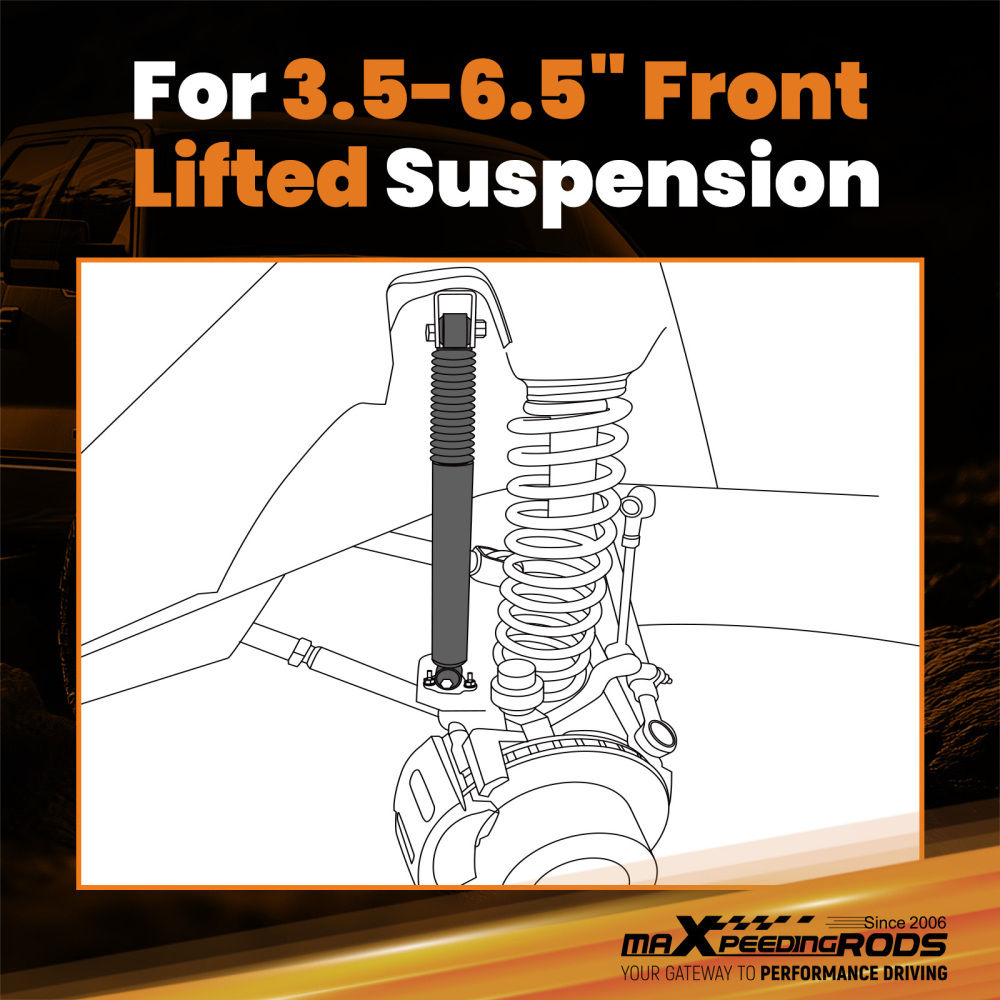 Front Shock Absorbers compatible for Chevy Tahoe GMCYukon 2000-2006 Fit 3.5-6.5 Lift