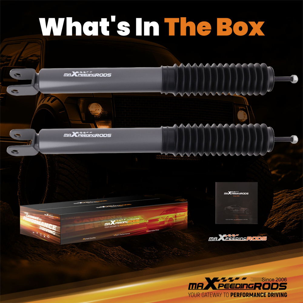 Front Shock Absorbers compatible for Chevy Tahoe GMCYukon 2000-2006 Fit 3.5-6.5 Lift