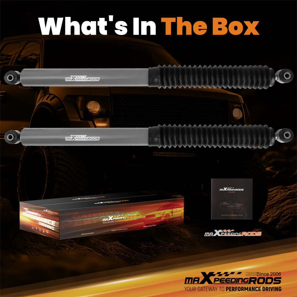 2.5-6 inch Rear Shock Absorbers compatible for Chevy Silverado GMC Sierra 1500 1999-2006