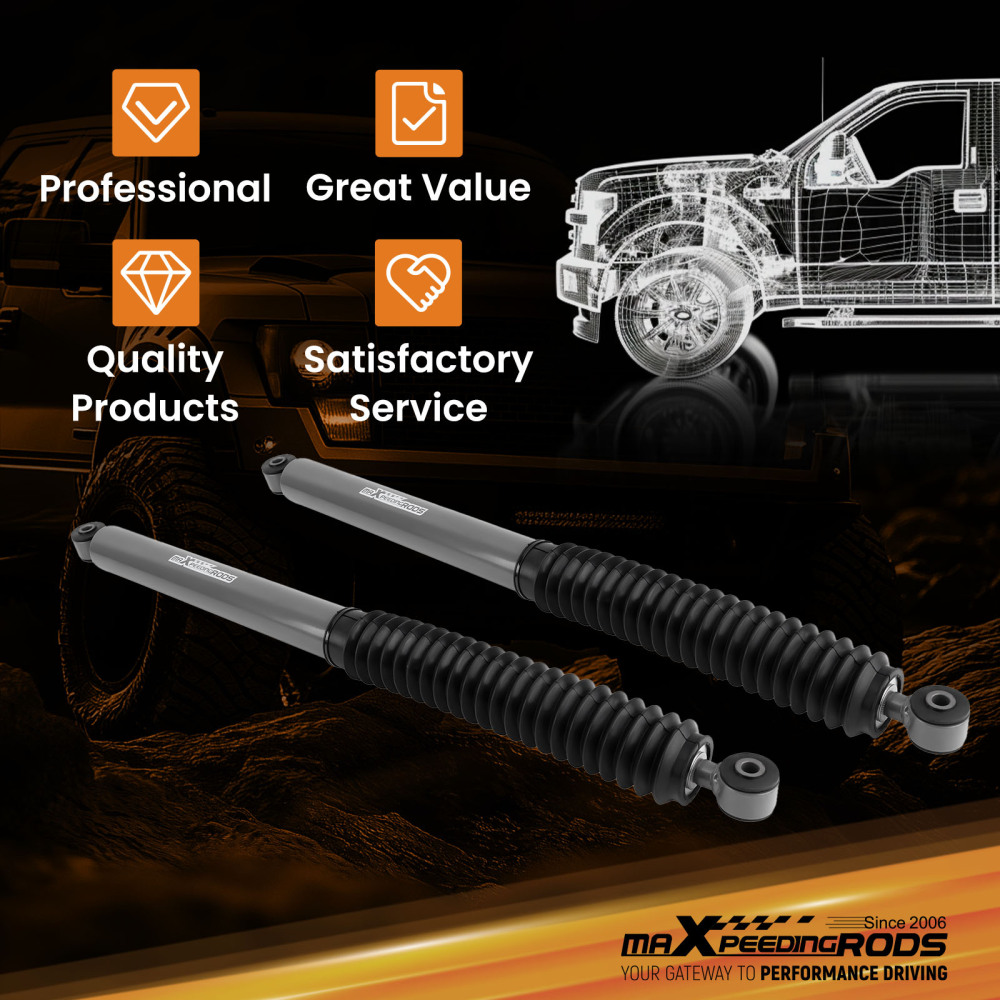 2.5-6 inch Rear Shock Absorbers compatible for Chevy Silverado GMC Sierra 1500 1999-2006