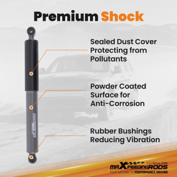 Heavy Duty Gas Shock Absorbers for Navara D22 DX,ST 4x4 Ute 4WD Front + Rear