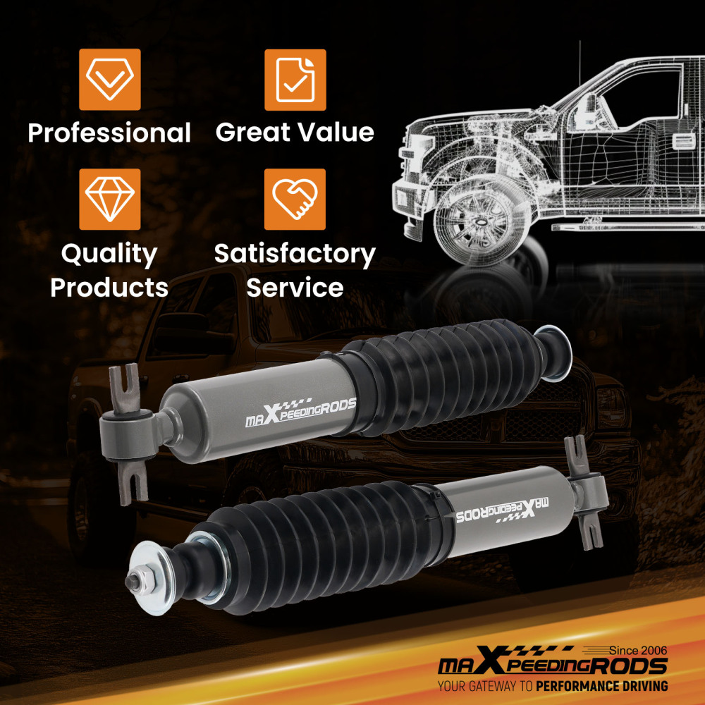 Front 0-1 Lift Shock Absorber compatible for Dodge Ram 1500 2WD 2002-2008 2PCS