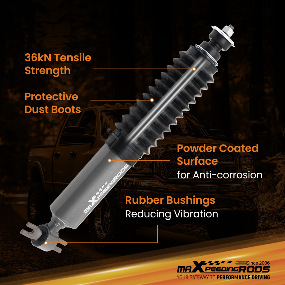 Front 0-1 Lift Shock Absorber compatible for Dodge Ram 1500 2WD 2002-2008 2PCS