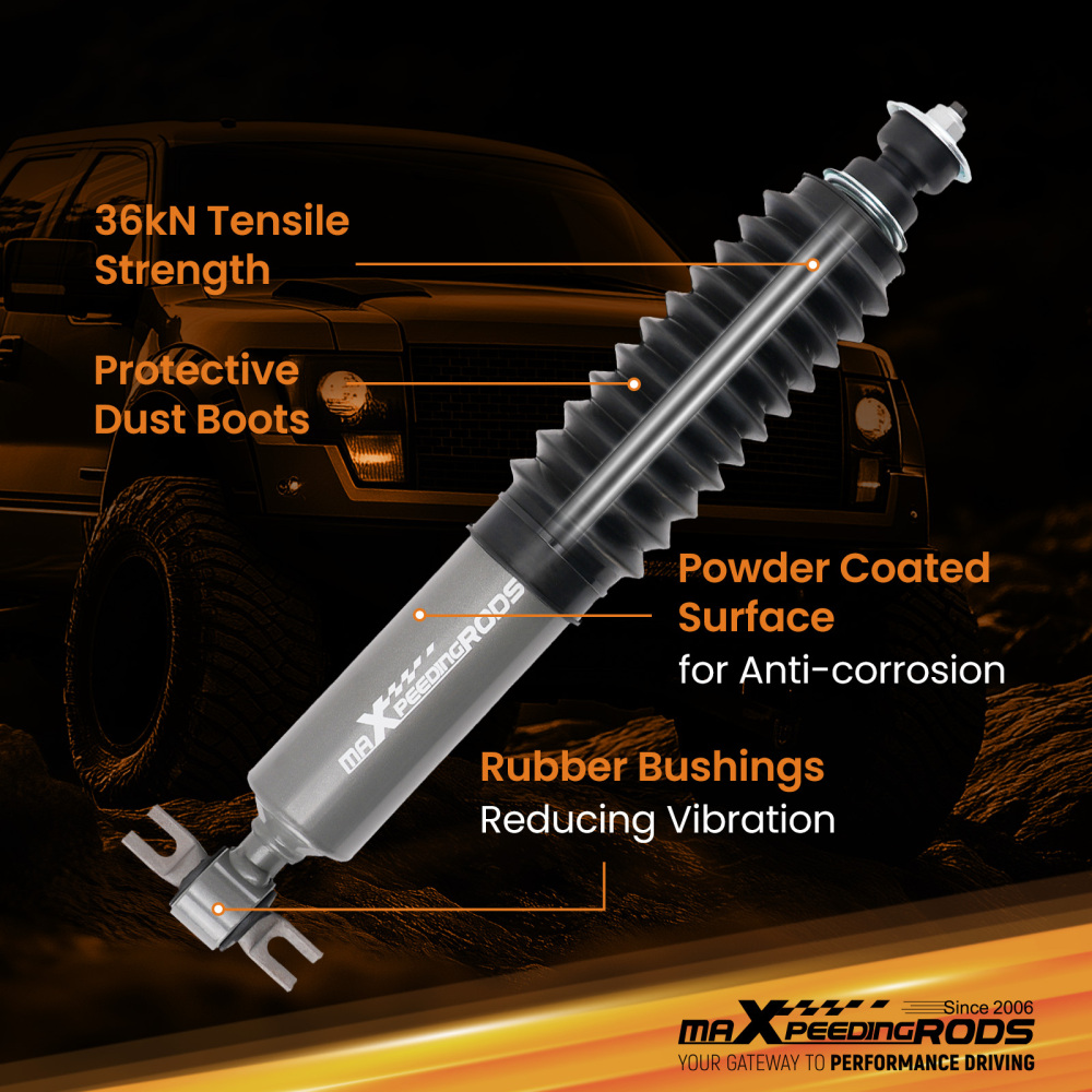 Front 0-1 Lift Shock Absorber compatible for Dodge Ram 1500 2WD 2002-2008 2PCS