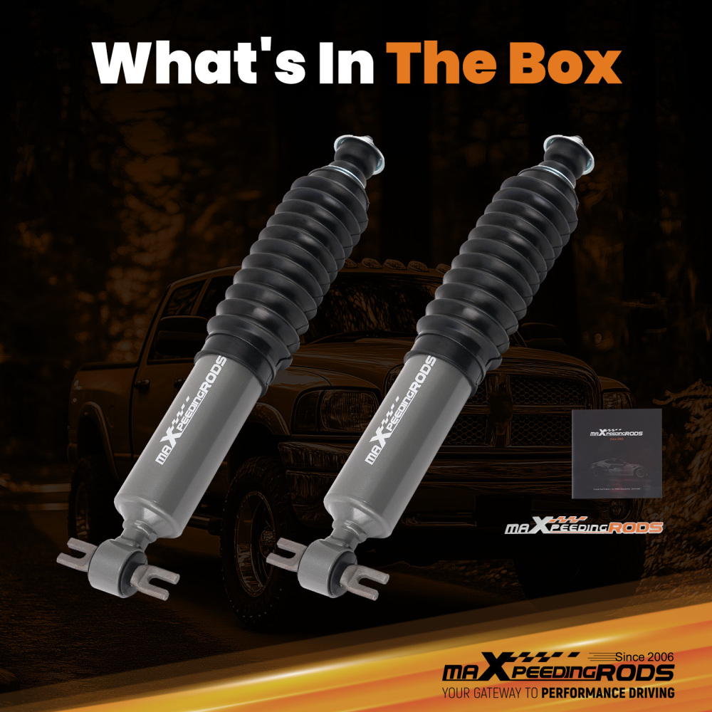 Front 0-1 Lift Shock Absorber compatible for Dodge Ram 1500 2WD 2002-2008 2PCS