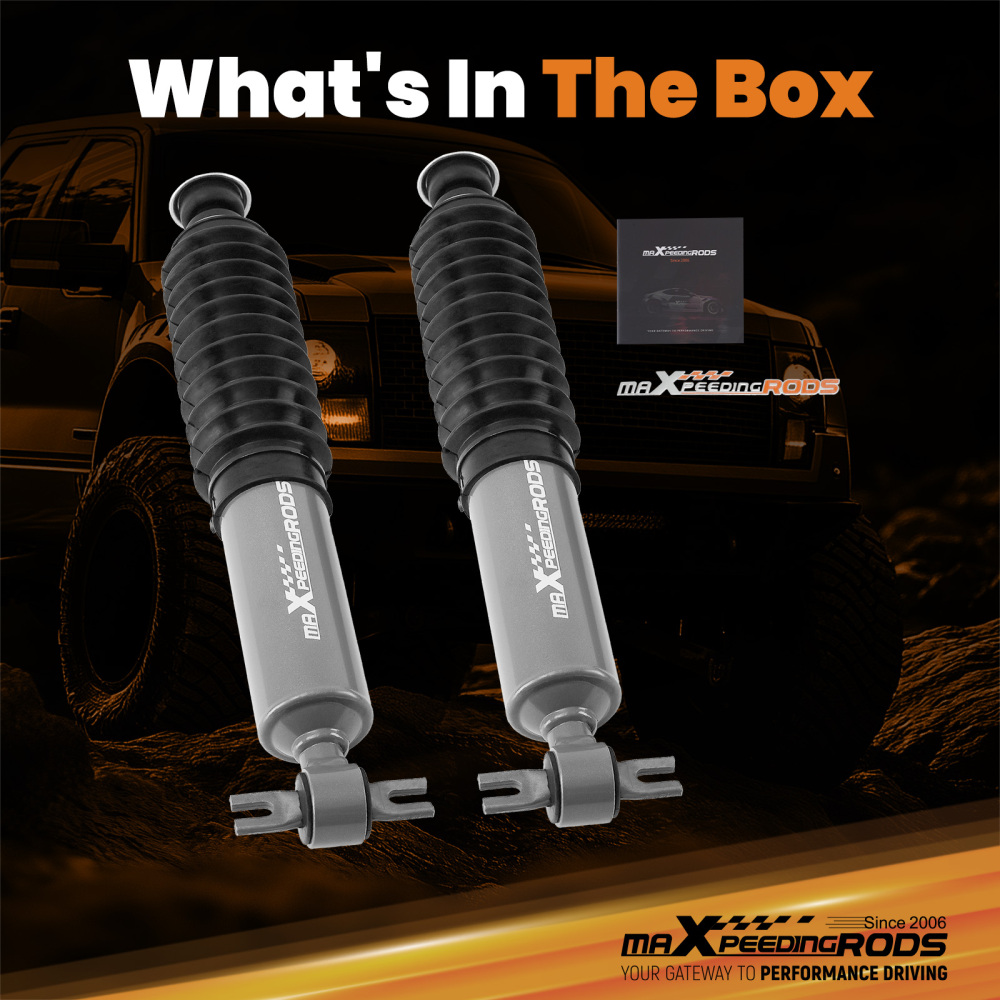 Front 0-1 Lift Shock Absorber compatible for Dodge Ram 1500 2WD 2002-2008 2PCS