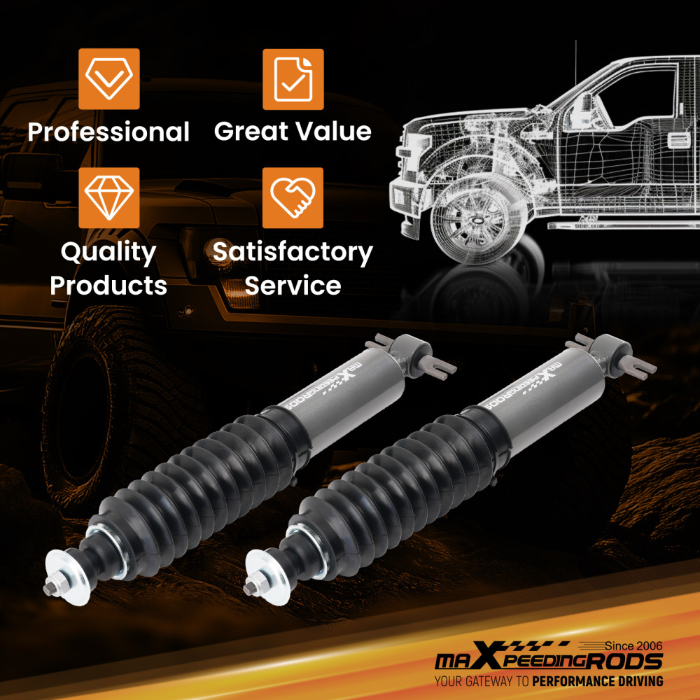 Front 0-1 Lift Shock Absorber compatible for Dodge Ram 1500 2WD 2002-2008 2PCS