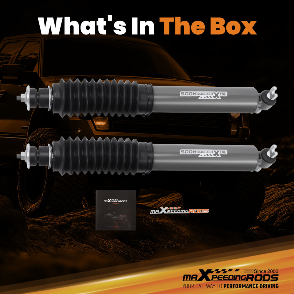 Heavy Duty Nitrogen Front Shocks for 2002-2008 compatible for Dodge Ram 1500 RWD 1.5-3 Lift