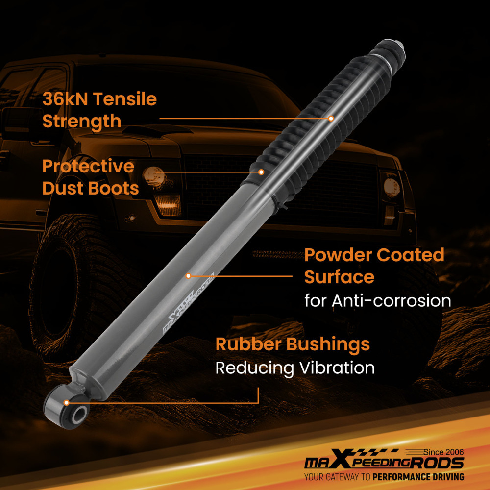 Lifted Rear Shock Set with Dust Cover compatible for RAM 1500 2WD/4WD 2019-2023 0-3