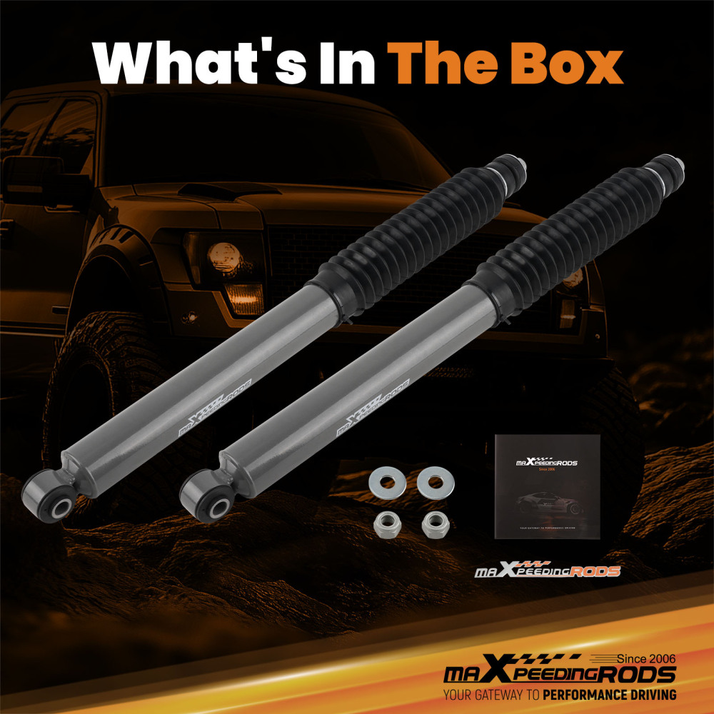 Lifted Rear Shock Set with Dust Cover compatible for RAM 1500 2WD/4WD 2019-2023 0-3