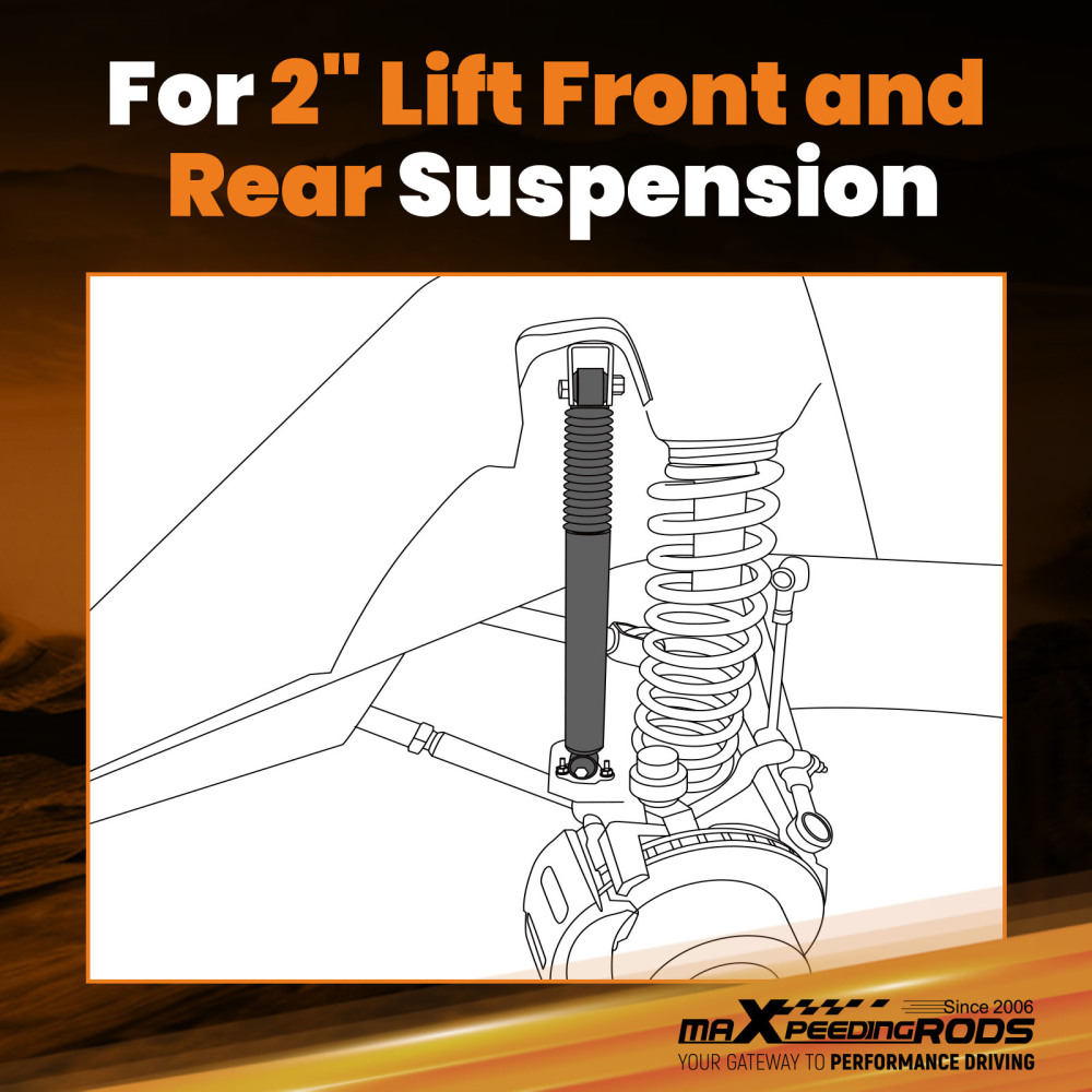 Front Rear Suspension Lift Kit Shock compatible for Suzuki Jimny 2 50mm 98-13