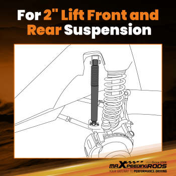 Front Rear Suspension Lift Kit compatible for Suzuki Jimny 2 50mm w/ Specific RHD Springs