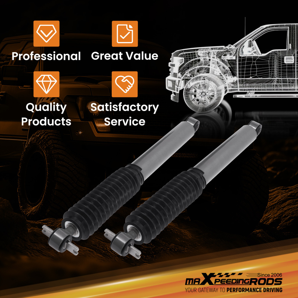 Lifted 0-3 Rear Shocks Absorbers compatible for Jeep Wrangler 1997-2006 4WD w/Dust cover