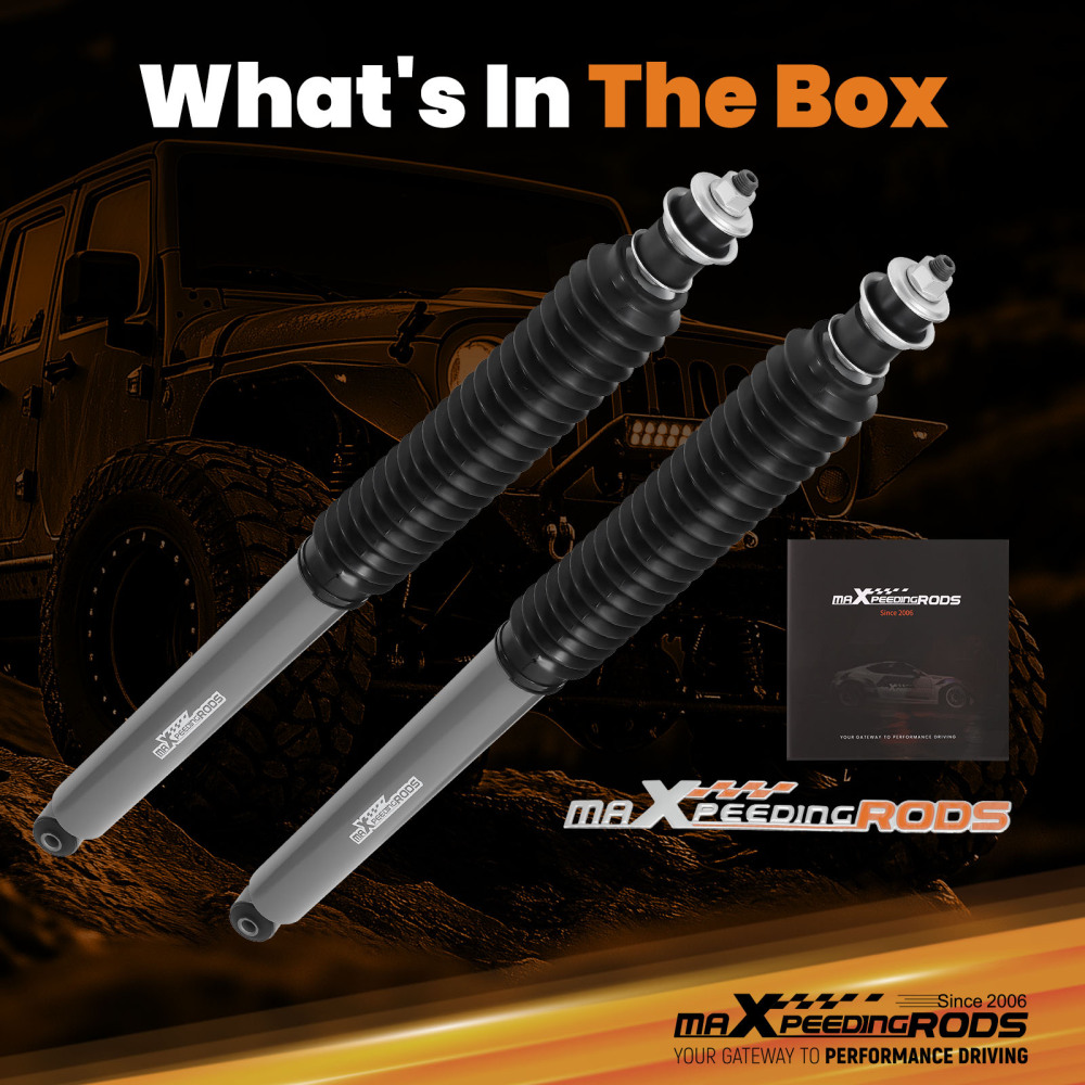 4-8 Inch Rear Lift Shocks Kit compatible for Toyota Tundra 4WD RWD 07-2021 with Dust Cover