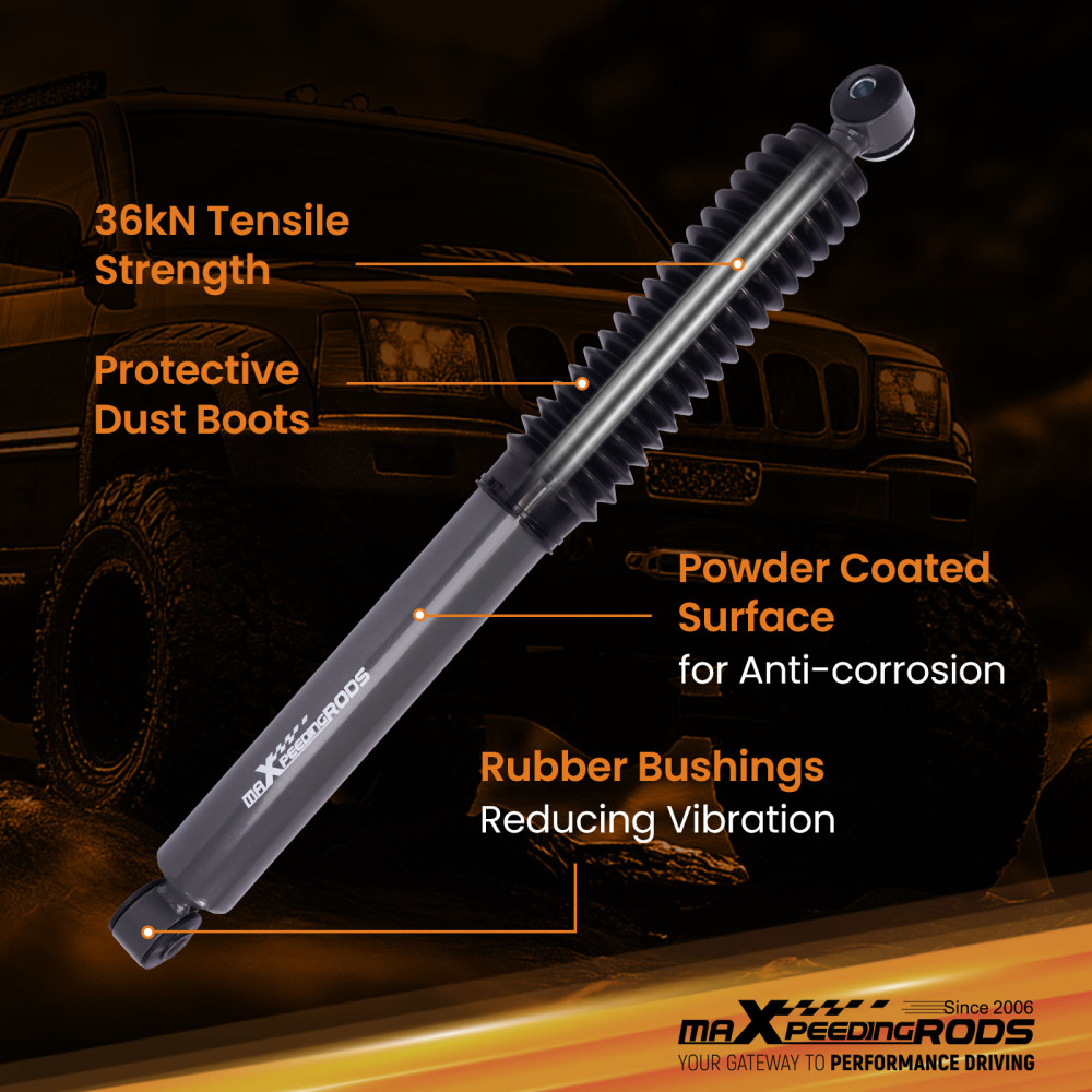 Rear Shock Absorbers compatible for Jeep Grand Cherokee 1999-04 With 0-2.5 Lift Kit