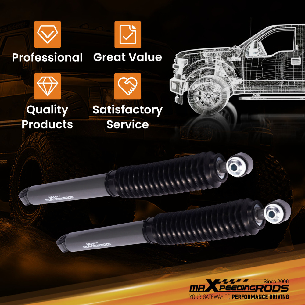 Rear Shock Absorbers compatible for Jeep Grand Cherokee 1999-04 With 0-2.5 Lift Kit