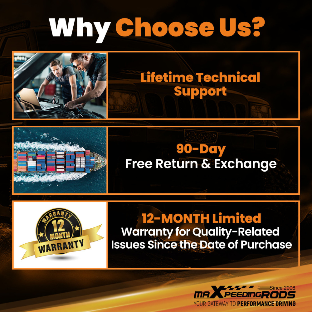 Rear Shock Absorbers compatible for Jeep Grand Cherokee 1999-04 With 0-2.5 Lift Kit