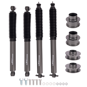 2Lift Shock Kit Lift Kit compatible pour Jeep Grand Cherokee WJ 4WD 1999-2004