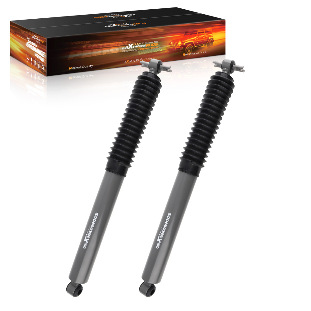 Premium Rear Shock Absorbers compatible for Jeep Cherokee 4WD/RWD 84-01 4.5-6 Inch Lift