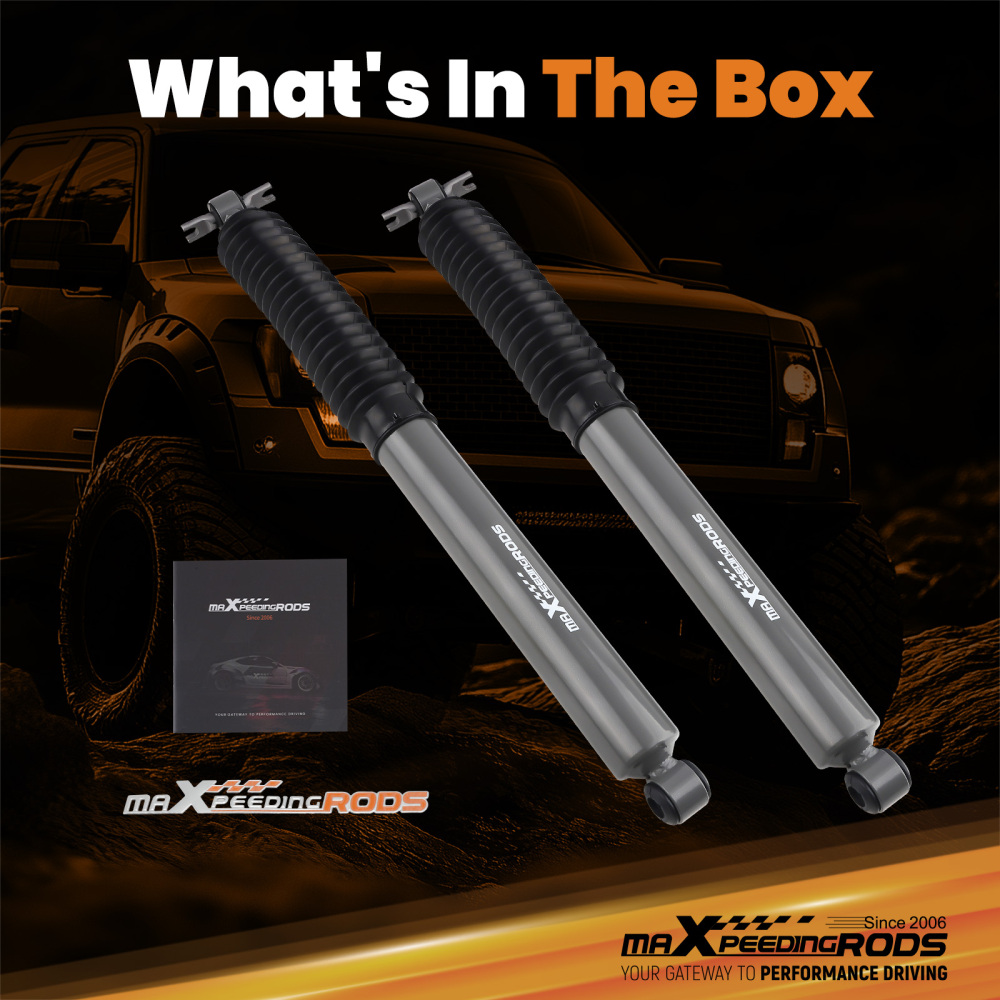 Premium Rear Shock Absorbers compatible for Jeep Cherokee 4WD/RWD 84-01 4.5-6 Inch Lift