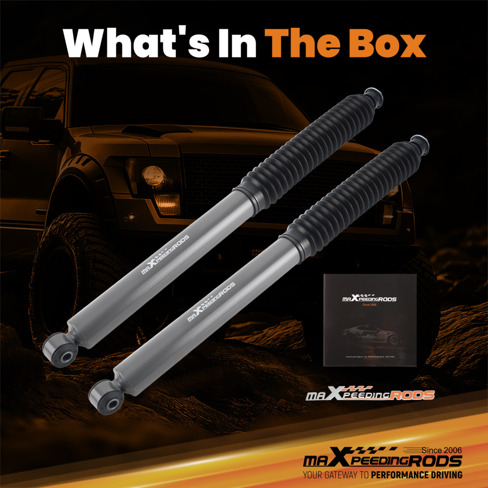 Twin-Tube Front Lift Shocks 3.5-6 Kit compatible for Jeep Wrangler YJ 4WD 1987-1995 2PC