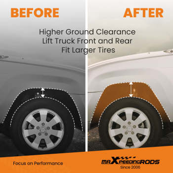 Rear Shackles and Ball Joint Spacer compatible for Toyota Hilux LN107 LN166 89-04 Lift Kit