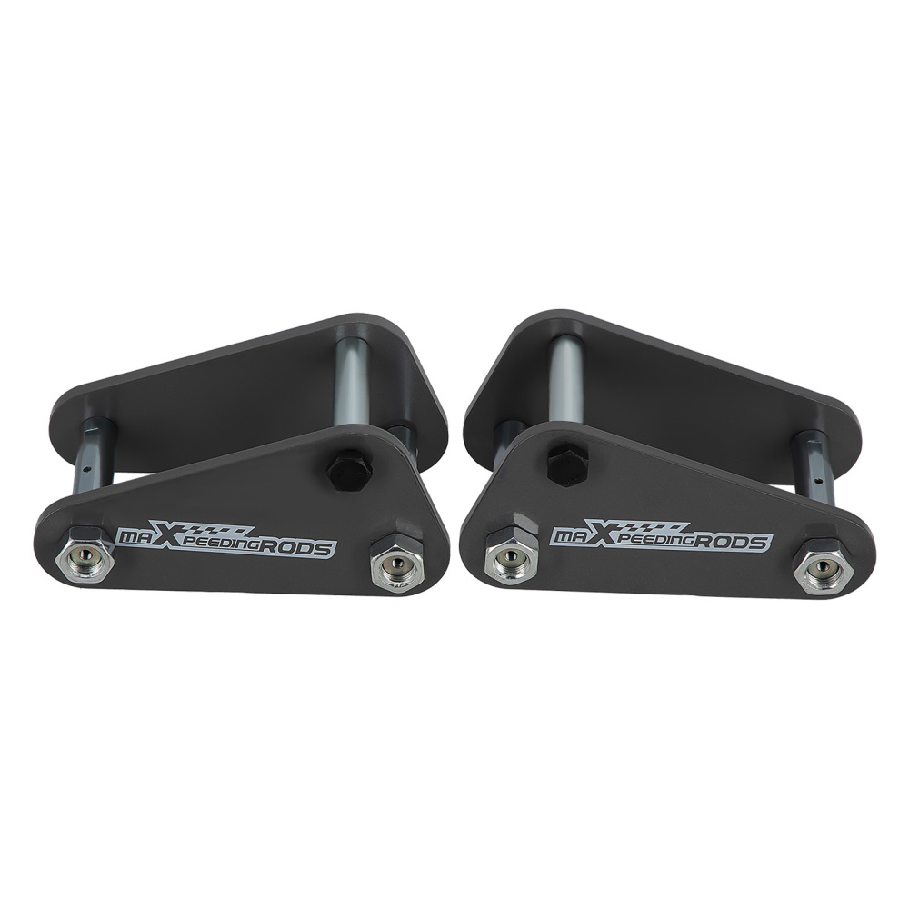 2x Front  2in 50mm Extended Shackles compatible for Toyota Landcruiser 40 60 73 75 Series