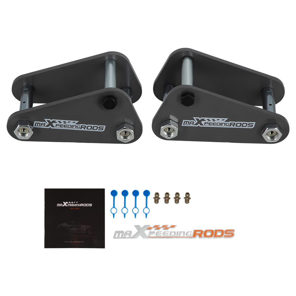 2x Front2in 50mm Extended Shackles compatible for Toyota Landcruiser 40 60 73 75 Series