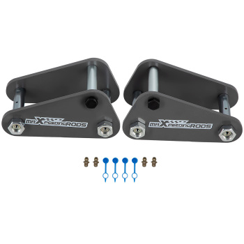 2x Front2in 50mm Extended Shackles compatible for Toyota Landcruiser 40 60 73 75 Series