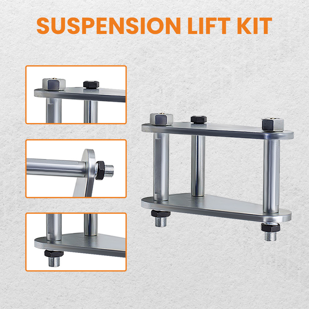 2 Pcs Extended Shackles compatible for Toyota Landcruiser 73 75 40 60 Series Front or Rear