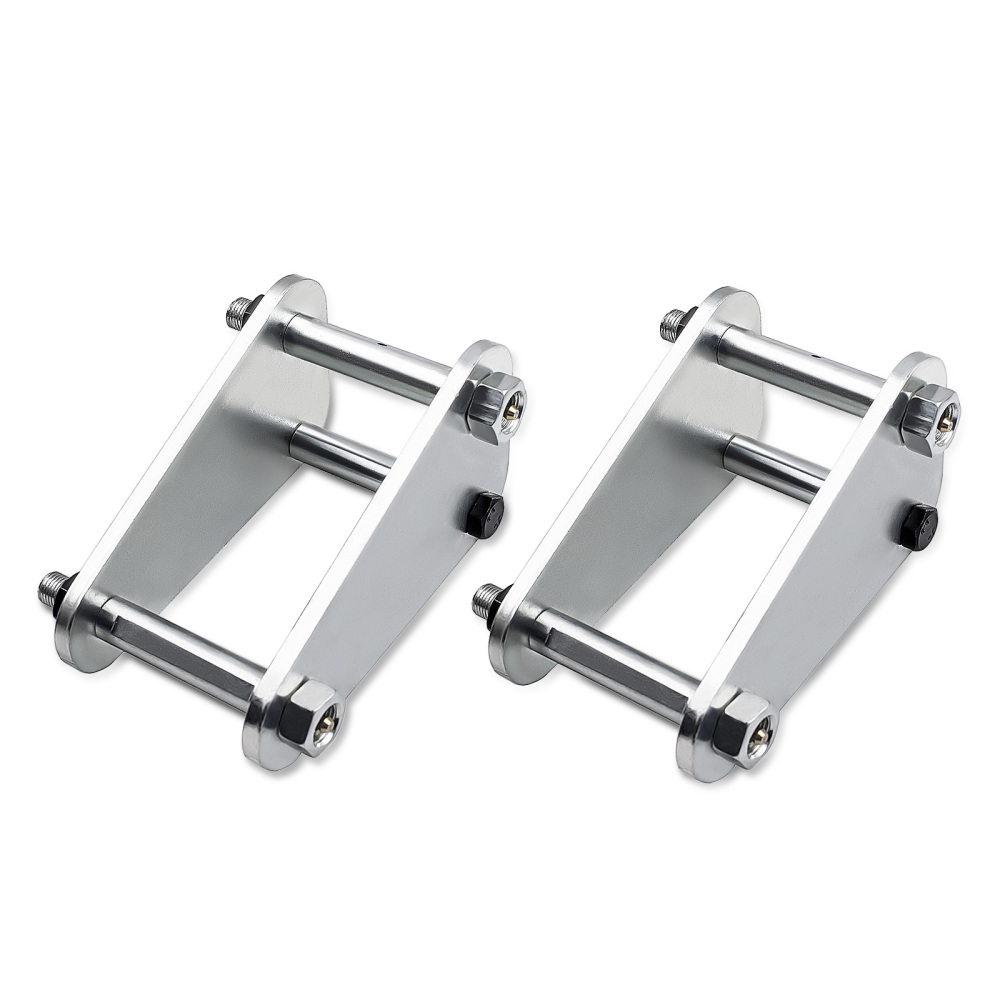 2 Pcs Extended Shackles compatible for Toyota Landcruiser 73 75 40 60 Series Front or Rear