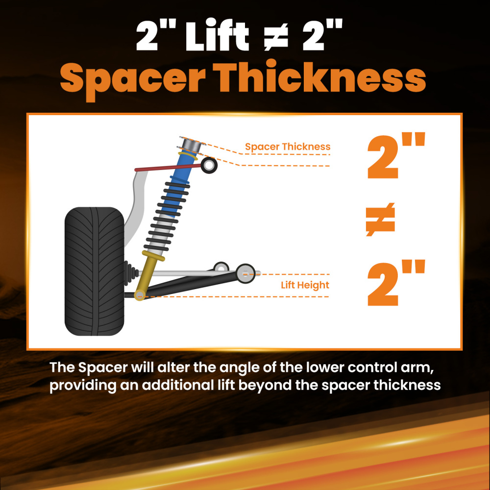 2 Pcs Extended Shackles compatible for Toyota Landcruiser 73 75 40 60 Series Front or Rear