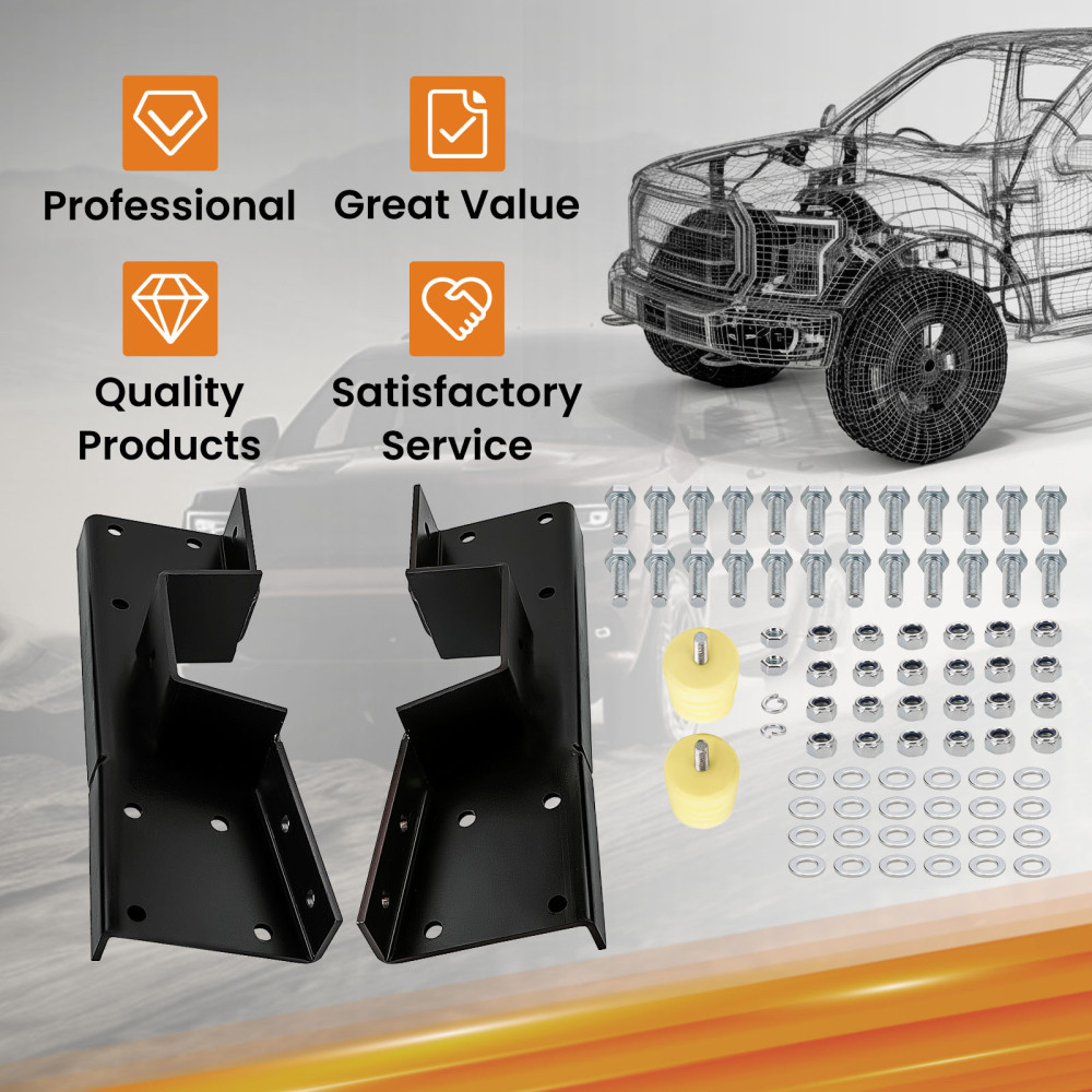 Rear C-NOTCH Kit compatible for Chevy Silverado 1500 2001-2007