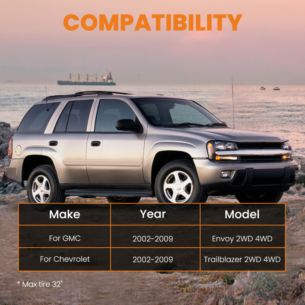 Kit di sollevamento livello maXpeedingrods anteriore 2posteriore 2,5per compatibile per Chevrolet Trailblazer compatibile per GMC Envoy 02-09 2WD 4WD