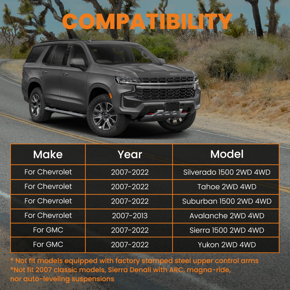 3.5 Front Leveling Lift Kit compatible for GMC Sierra Yukon Chevy Silverado 2007-2022