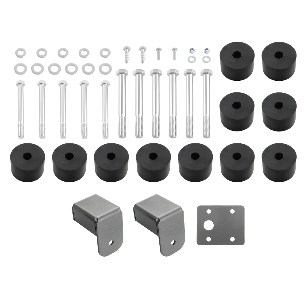 1.25inch Lift Kit Body PucksBrackets compatible pour Jeep Wrangler TJ 1997-2006