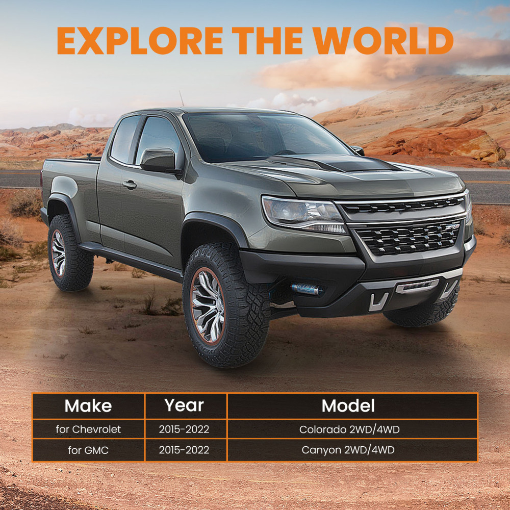 3inch Front 2inch Rear Lift Leveling Kit compatible for Chevrolet Colorado 2015-2018