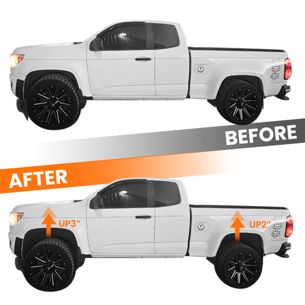 3inch Front 2inch Rear Lift Leveling Kit compatible for Chevrolet Colorado 2015-2018