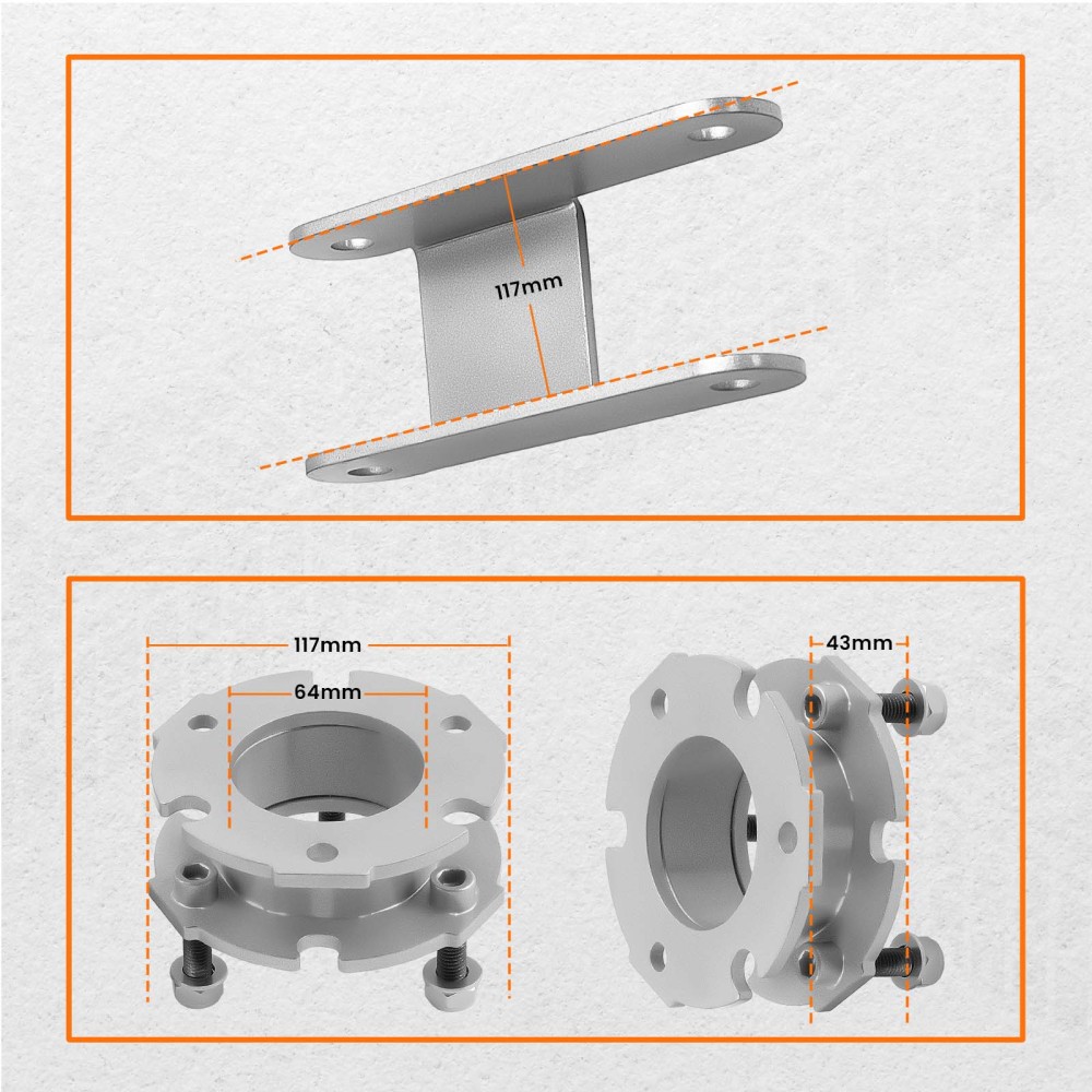 3inch Front 2inch Rear Lift Leveling Kit compatible for Chevrolet Colorado 2015-2018