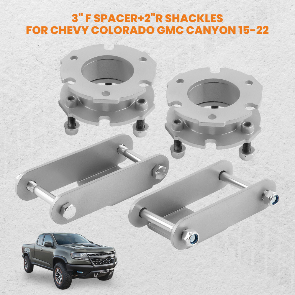 3inch Front 2inch Rear Lift Leveling Kit compatible for Chevrolet Colorado 2015-2018