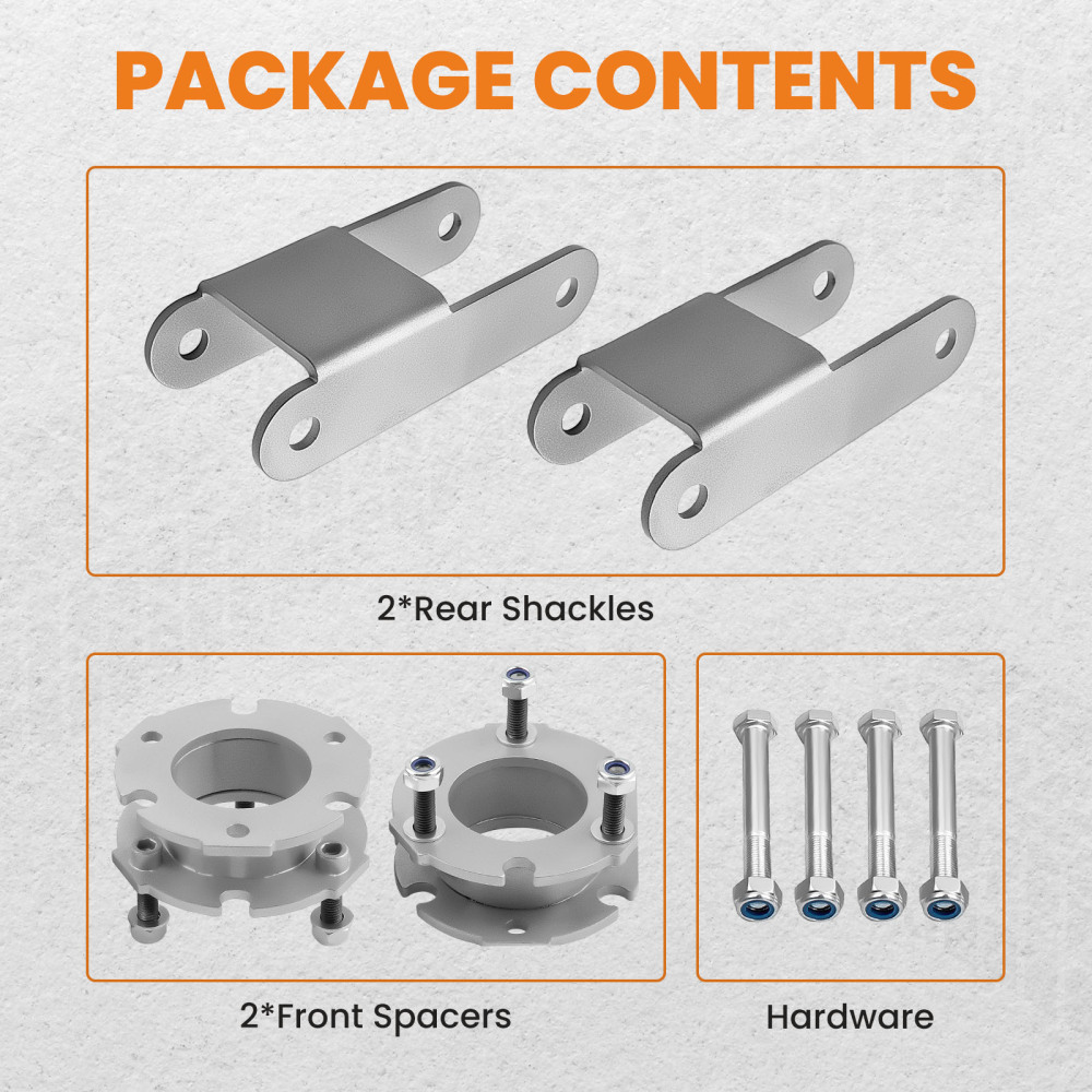 3inch Front 2inch Rear Lift Leveling Kit compatible for Chevrolet Colorado 2015-2018