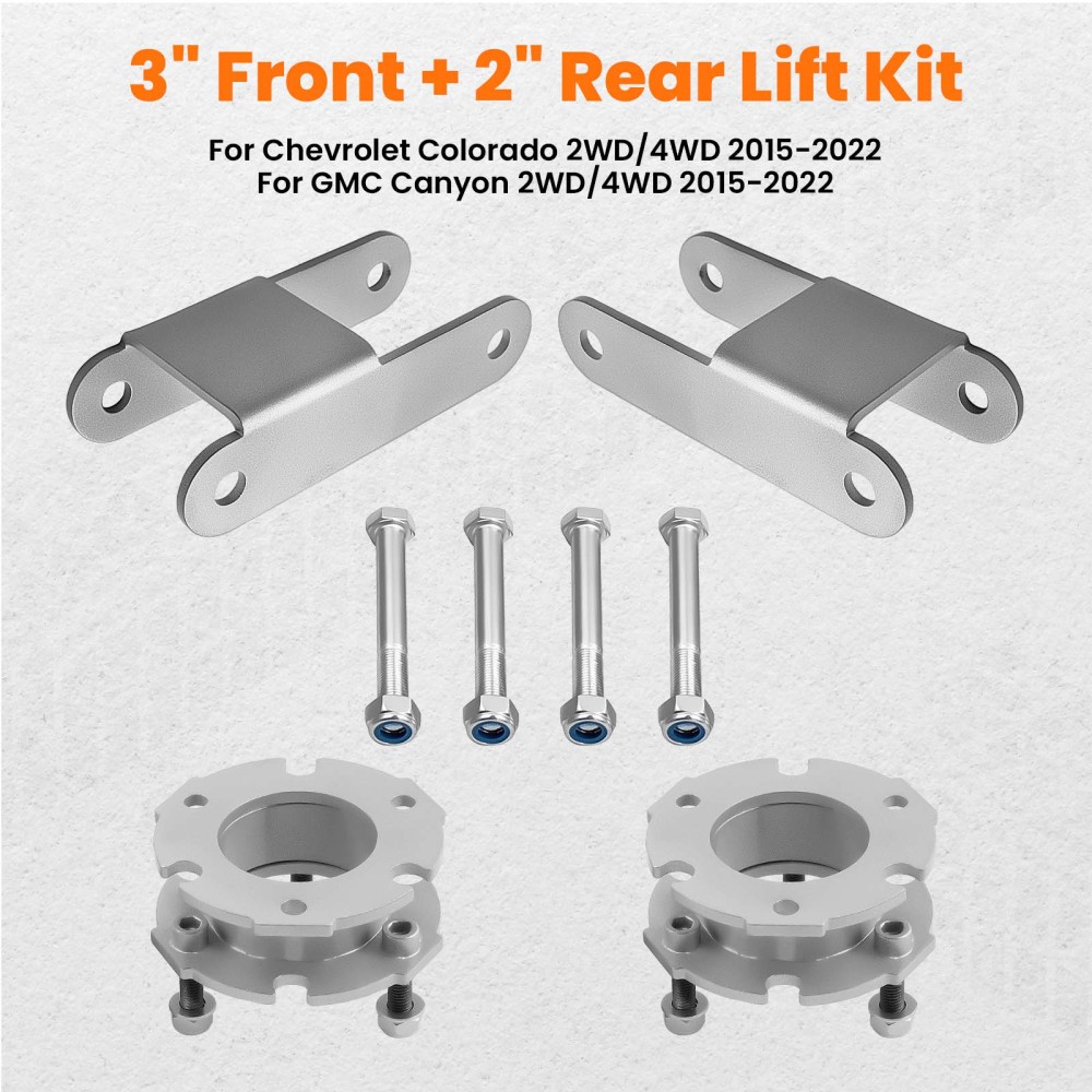 3inch Front 2inch Rear Lift Leveling Kit compatible for Chevrolet Colorado 2015-2018