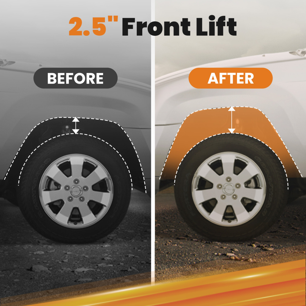 2.5in Front Leveling Kit compatible pour Ford F150 2WD 4WD 2004- 2019 2020 2021 2022 2023